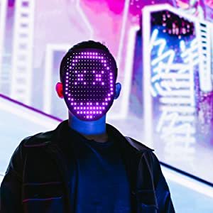 Led Mask Gesture Detecting Mask