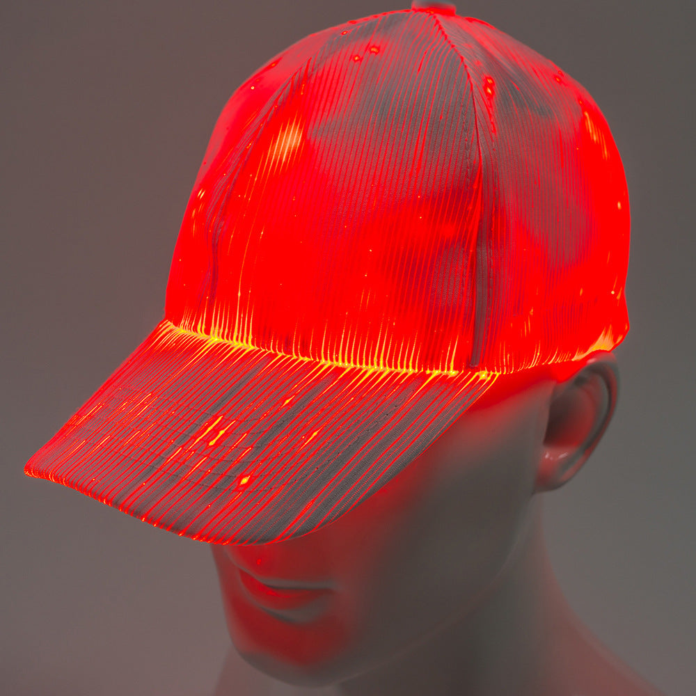 LED Fiber Optic Baseball Cap