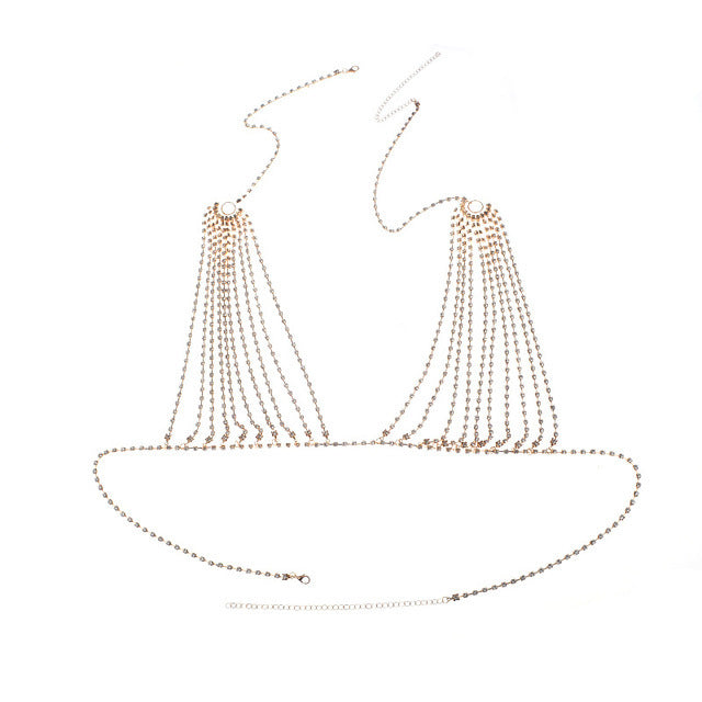 Crystal Bra Chain