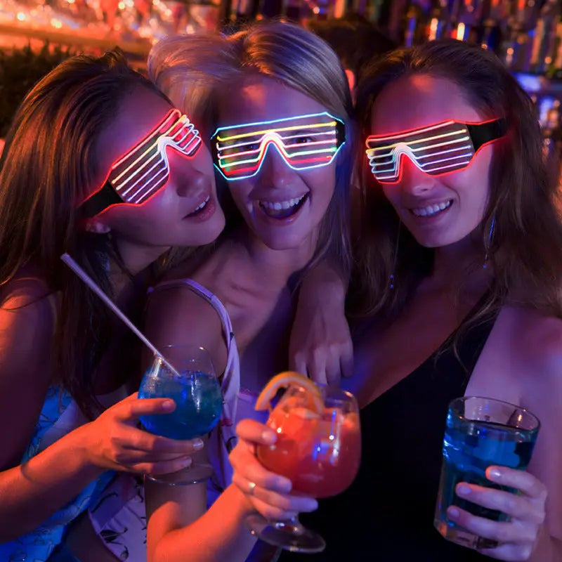 Multicolour LED Sunglasses Go Kink