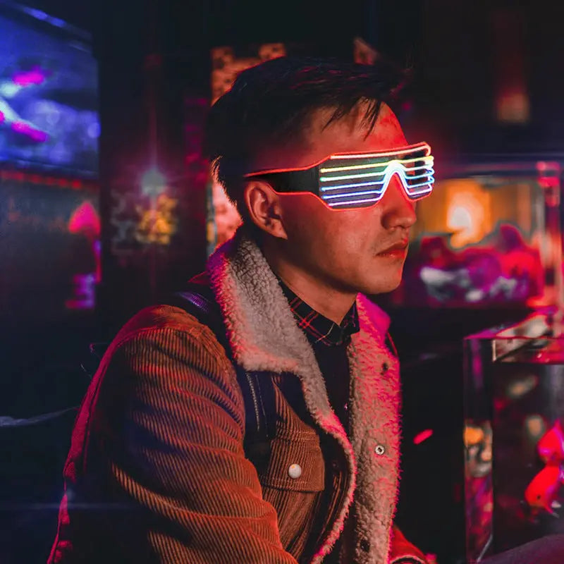 Multicolour LED Sunglasses Go Kink