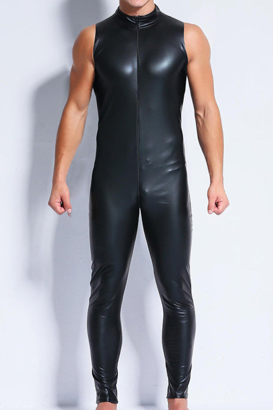 Patent Leather Jumpsuit
