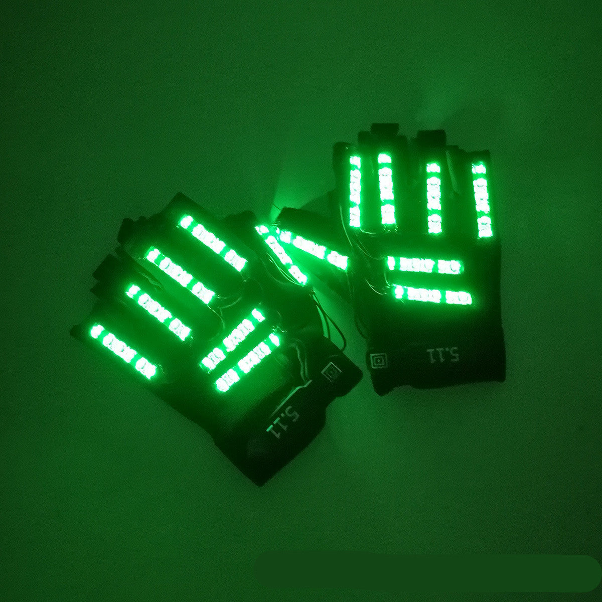 Tron Inspired LED Half Finger Gloves