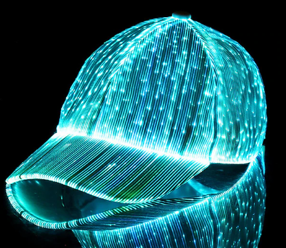 LED Fiber Optic Baseball Cap