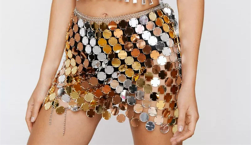 Gold and Silver Sequin Outfit