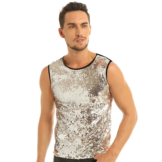 Glitter Sequins Tank Top Go Kink!
