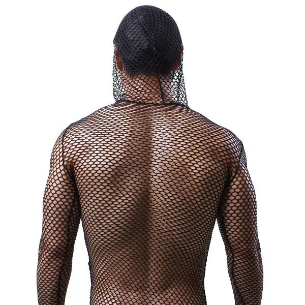 Long Sleeve Mesh Vest With Hood Go Kink