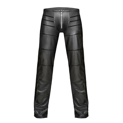 Sexy Leather Pants with Zipper