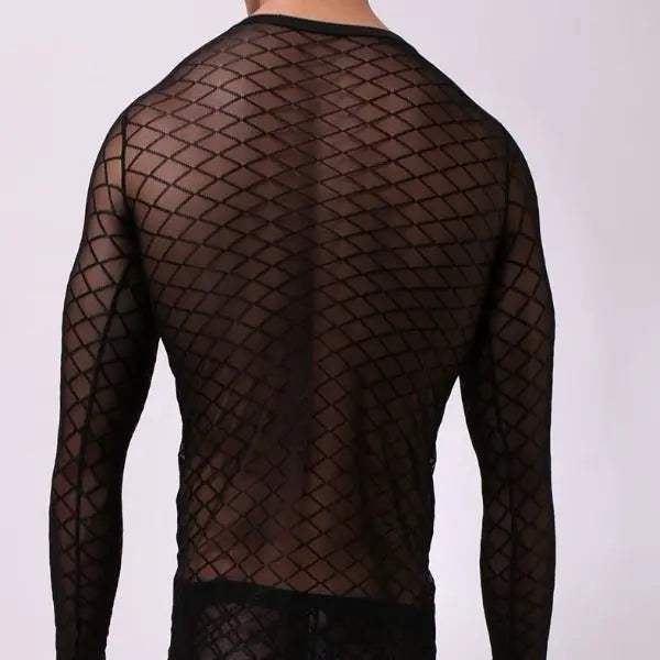 Long Sleeve Mesh Top Go Kink