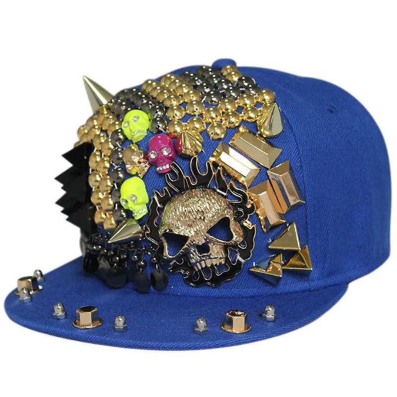 Flat Brim Rivet Baseball Cap Go Kink