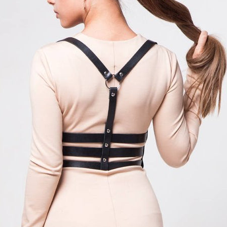 Sexy Waist Harness With Triple Belt Styling