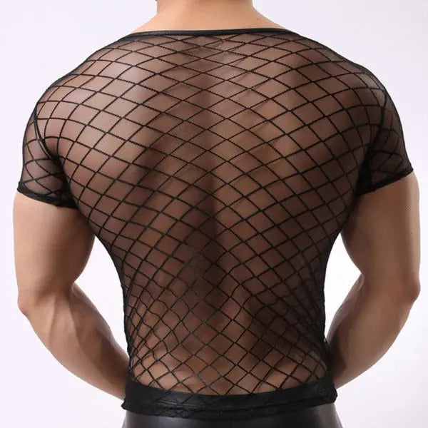 Mesh Round Neck, Short Sleeve Go Kink