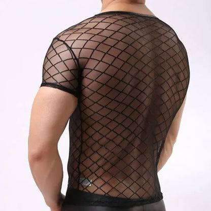 Mesh Round Neck, Short Sleeve Go Kink