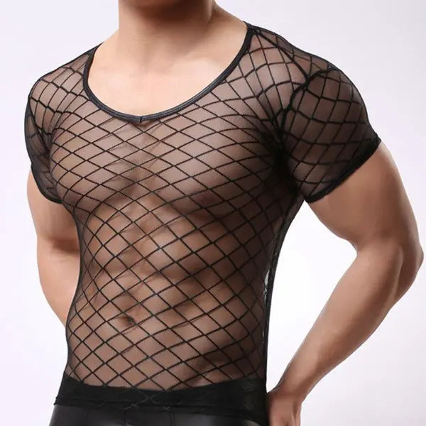 Mesh Round Neck, Short Sleeve Go Kink