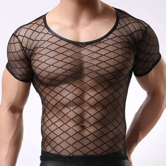 Mesh Round Neck, Short Sleeve Go Kink