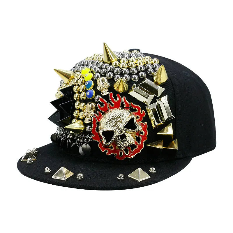 Flat Brim Rivet Baseball Cap Go Kink