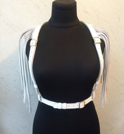 Leather Shoulder Tassel Harness