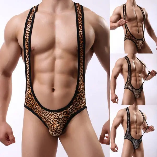 Leopard Print Wrestling Bikini Go Kink