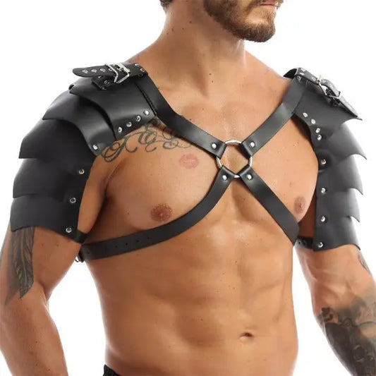 Leather Chest and Shoulder Armour Go Kink