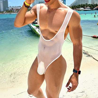 Mens Sheer Jumpsuit