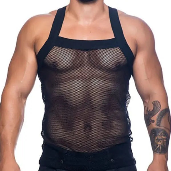 Wide-brimmed Mesh Vest Go Kink