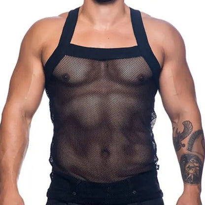 Wide-brimmed Mesh Vest Go Kink