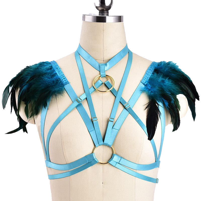 Colorful Feather Harness