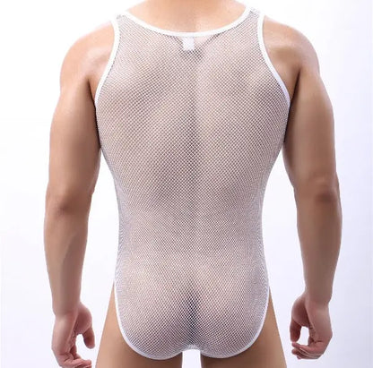 Wrestling Style Mesh One Piece Go Kink