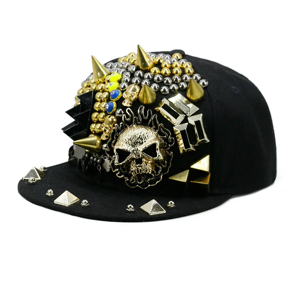 Flat Brim Rivet Baseball Cap Go Kink