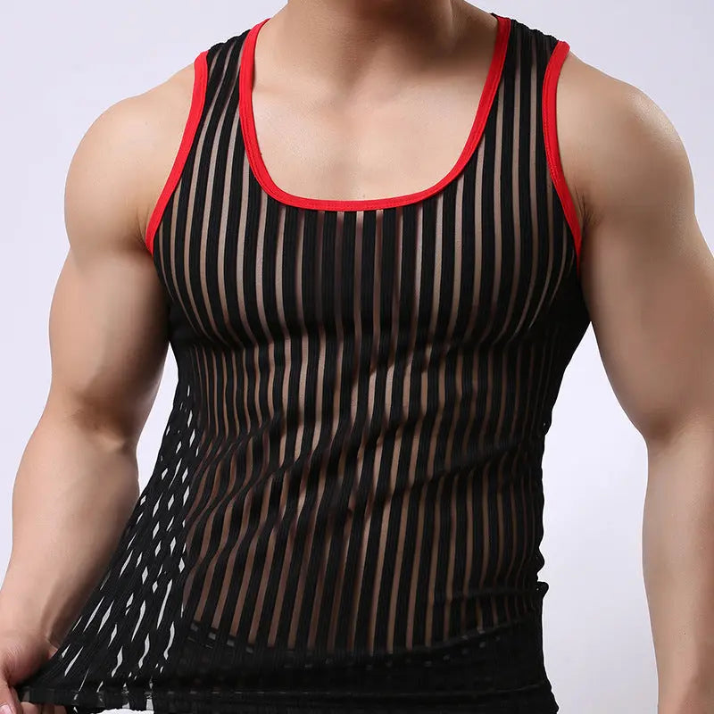 Transparent Mesh Vest Go Kink