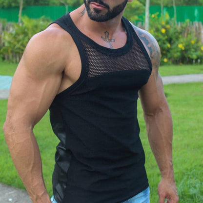 Men's U-neck Mesh Vest