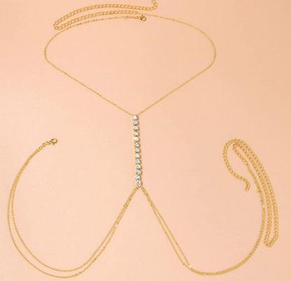 Gold and Silver Body Chain