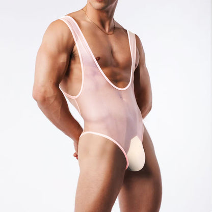 Mens Sheer Jumpsuit