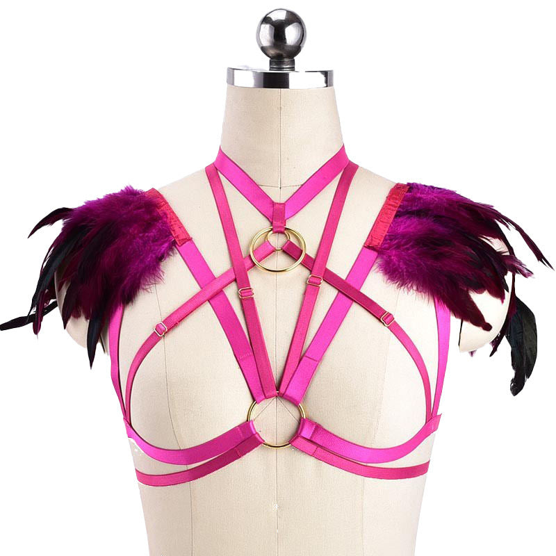 Colorful Feather Harness