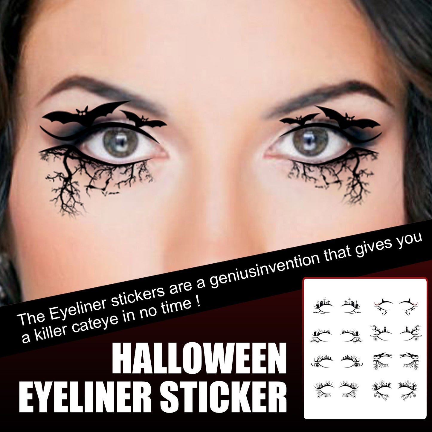 Halloween Eyeliner Stickers