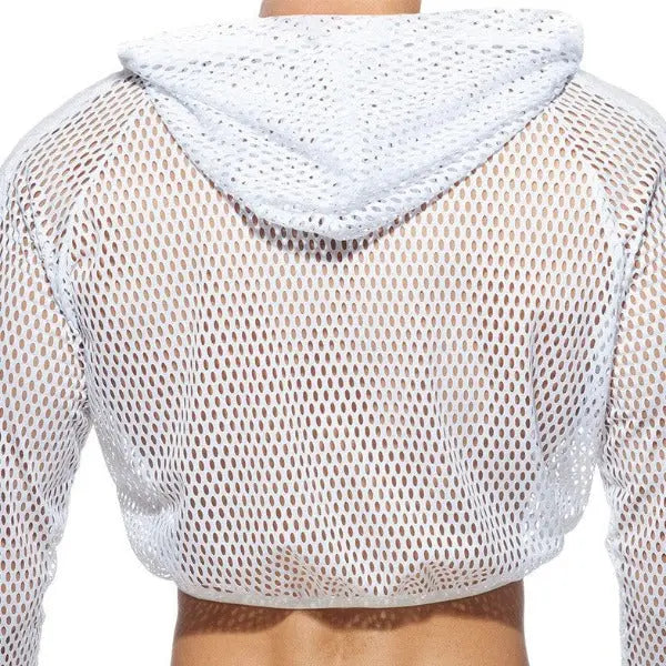 White Mesh Zippy with Hood Go Kink