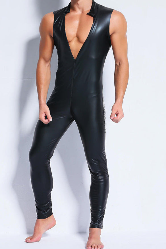 Patent Leather Jumpsuit