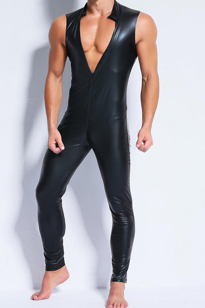 Patent Leather Jumpsuit