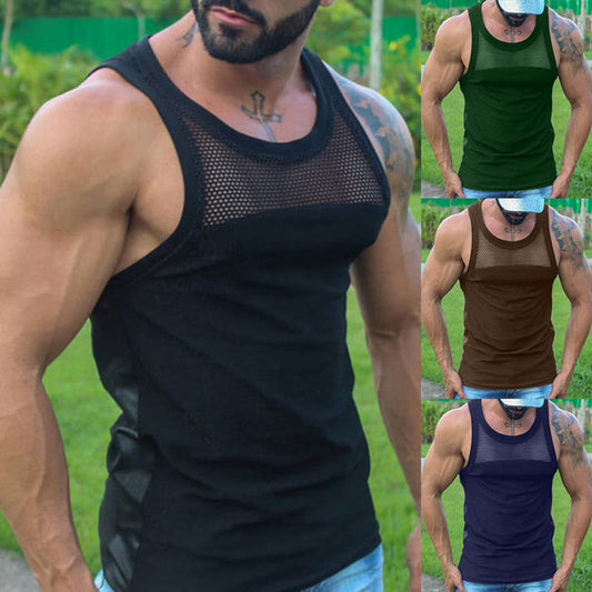 Men's U-neck Mesh Vest