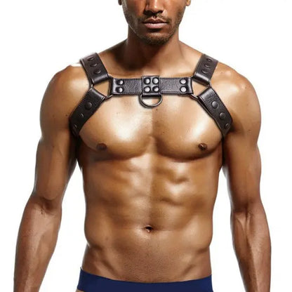 Leather Bulldog Chest Harness Go Kink