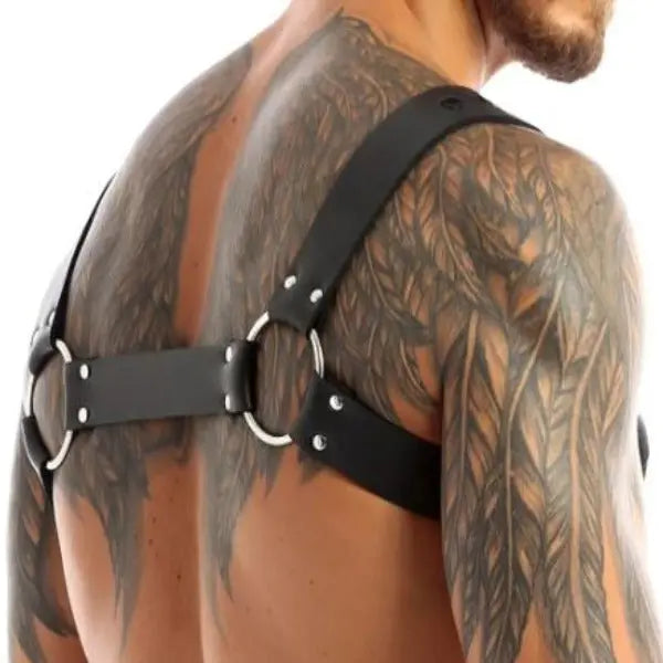 Chest Harness with Zippers Go Kink