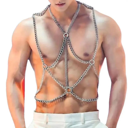 Metal Chain Chest Harness Go Kink!