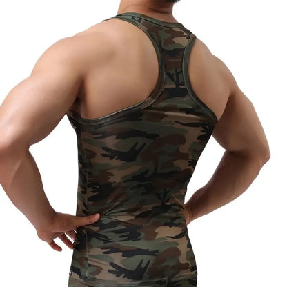 Mens Army Tank Top - Go Kink!